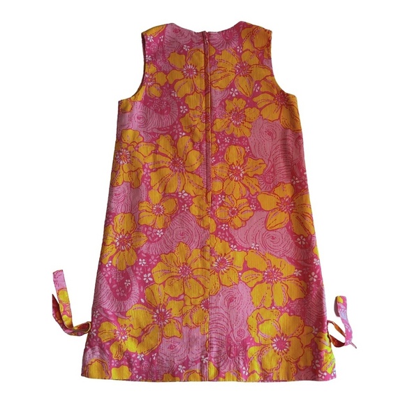 Lilly Pulitzer Original All Over Print Shift Dress Pink Elephant Peach Hibiscus - Picture 5 of 14